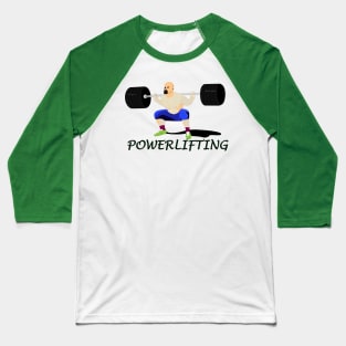 Powerlifting Baseball T-Shirt